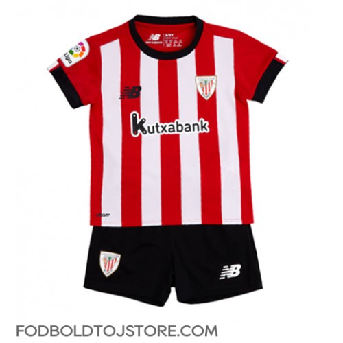 Athletic Bilbao Hjemmebanesæt Børn 2022-23 Kortærmet (+ Korte bukser)